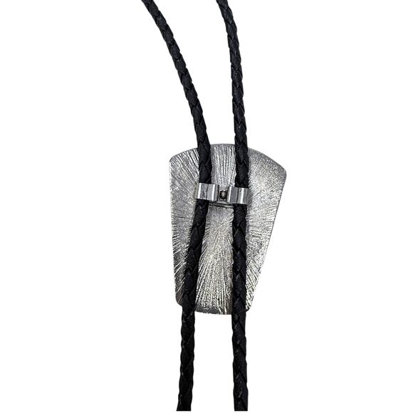 Vintage Pewter Native Dancer‎ Bolo Tie - Picture 2 of 4